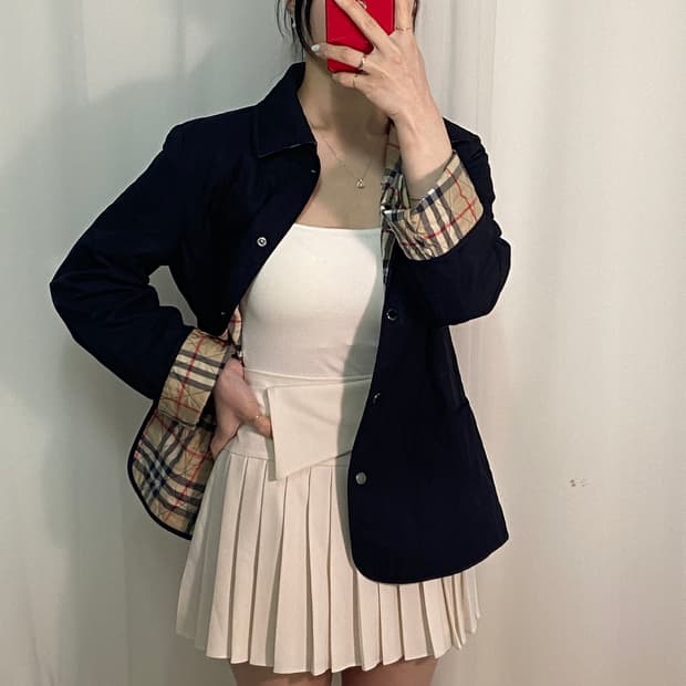 버버리 노바체크 퀼팅 자켓