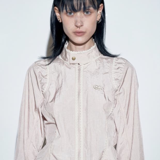 스컬프터 레이스 나일론 자켓 핑크s