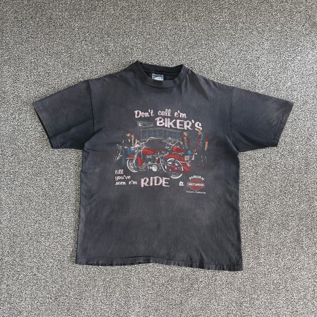 80s 빈티지 할리데이비슨 티셔츠