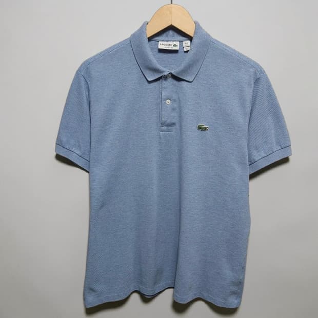 100 LACOSTE 라코스테 반팔 카라티 블루