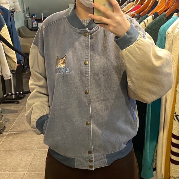 [NO.9] VTG 데님 바시티 자켓