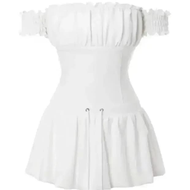 쓰리타임즈 바바라 원피스 화이트 s