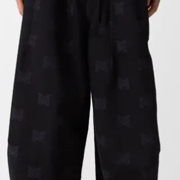 니들스 10온스 데님 빠삐용 hd 팬츠 블랙 