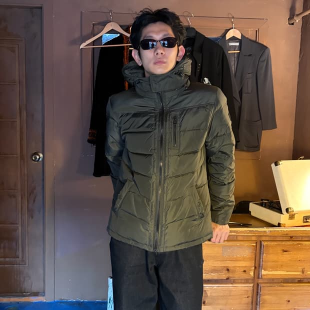 CALVIN KLEIN JEANS OLIVE PADDED JACKET