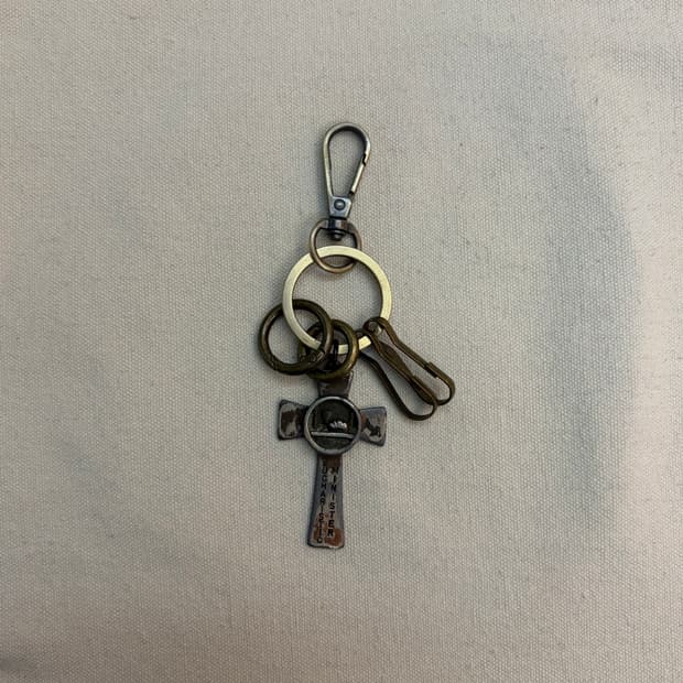 앤틱 크로스 다중링 키링