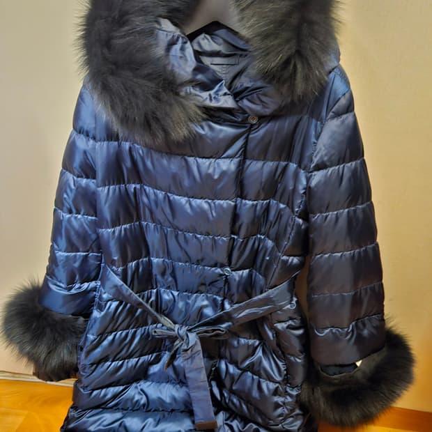 it38) 막스마라 Max Mara 노베프 풀세트 롱패딩 코트 다크 블루