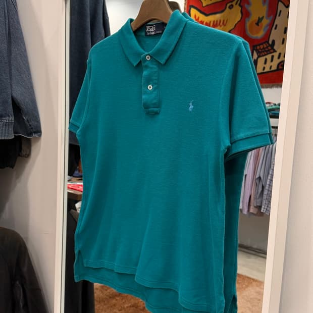 90-00s Polo RL 폴로 랄프로렌 pk 반팔 티셔츠 Emerald