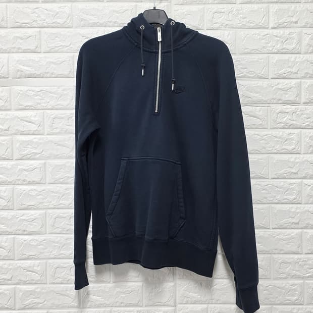 택포_ 나이키 네이비 아노락 반집업 후드티 L