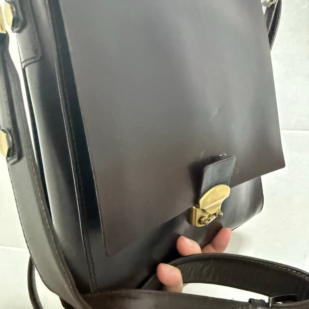 남자통가죽메신저가방