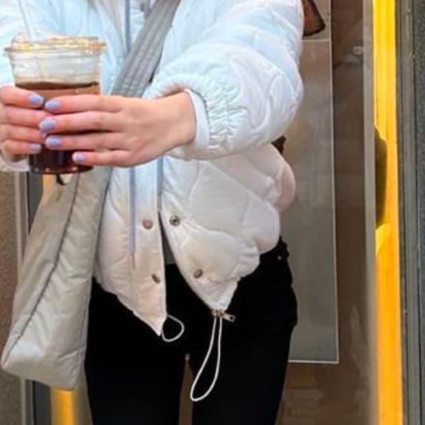 퀄팅패딩 화이트