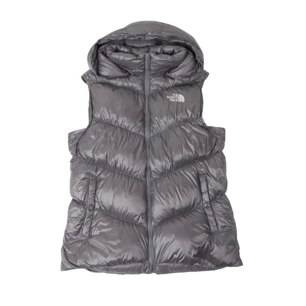 노스페이스 600 우먼스 후디 구스다운 베스트 패딩조끼