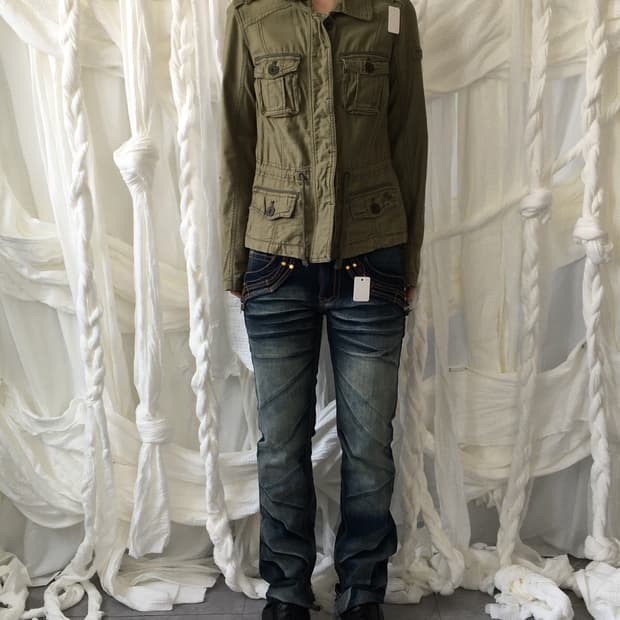 Abercrombie fitch multi pocket jacket