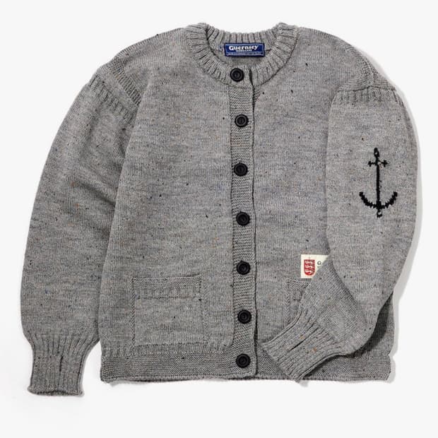 [46]건지울른스 피셔맨 홀가먼트 가디건 - 다크 그레이