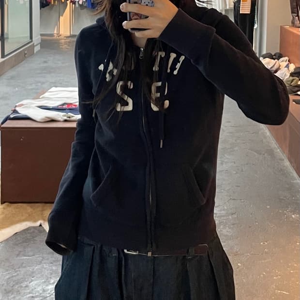 아베크롬비 네이비 후드집업 H125