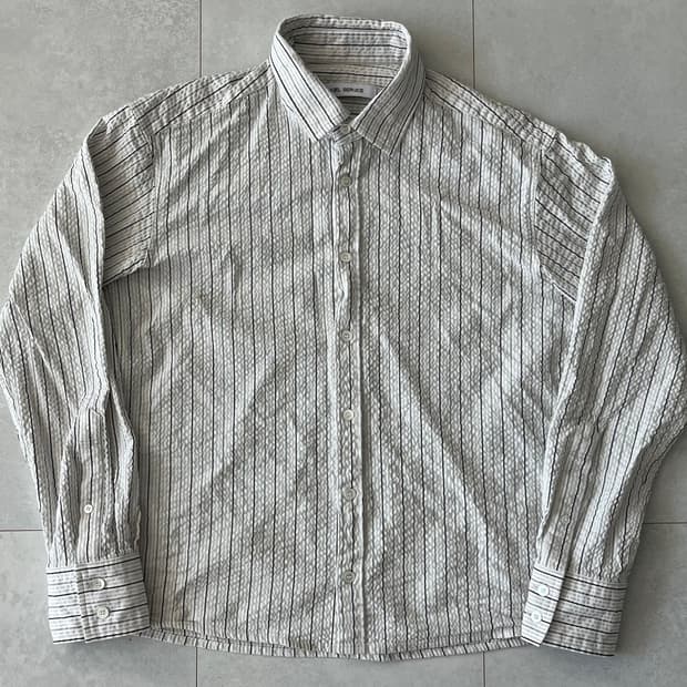 [1] 리젤서비스 스트라이프 크롭셔츠