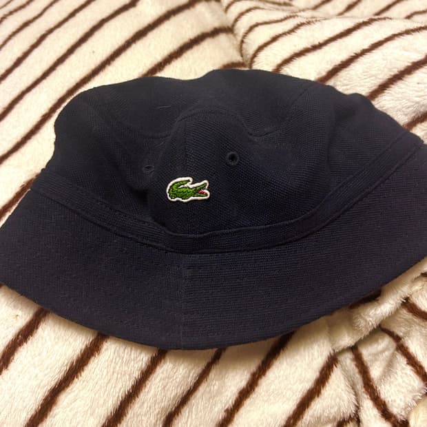 라코스테 버킷햇 모자