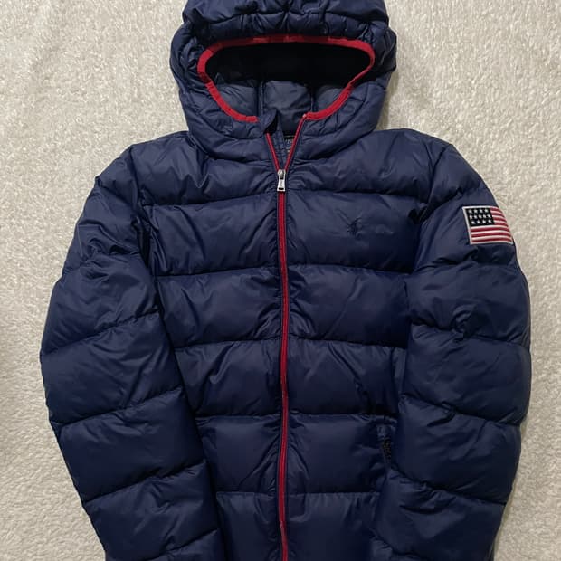 폴로 랄프로렌 스몰포니 성조기 경량패딩
