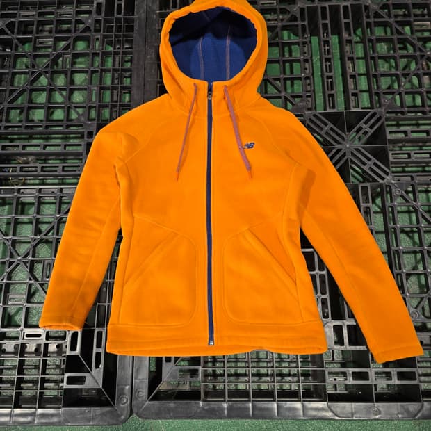 뉴발란스 여성 플리스 후드 자켓 오렌지 85