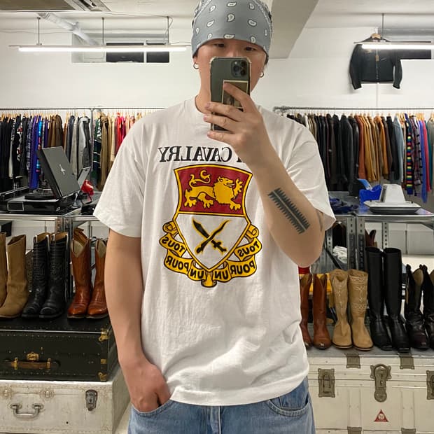 90s U.S ARMY 15th cavalry regiment 미육군 티