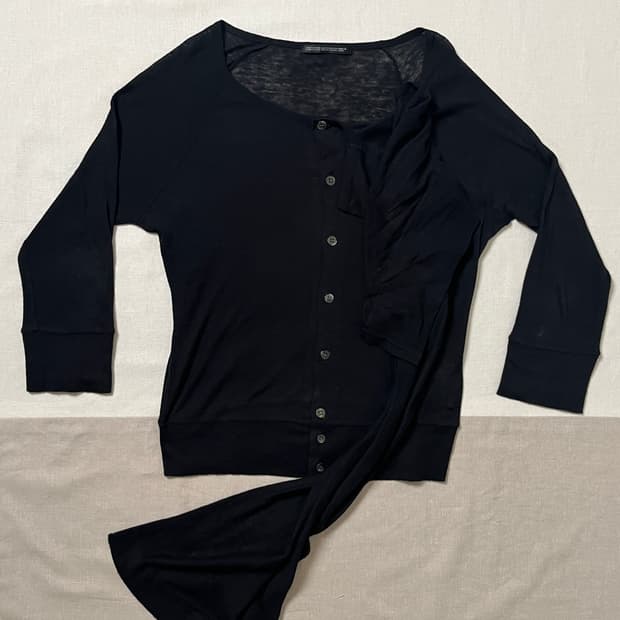요지야마모토 머플러 코튼 가디건 y’s yohji yamamoto
