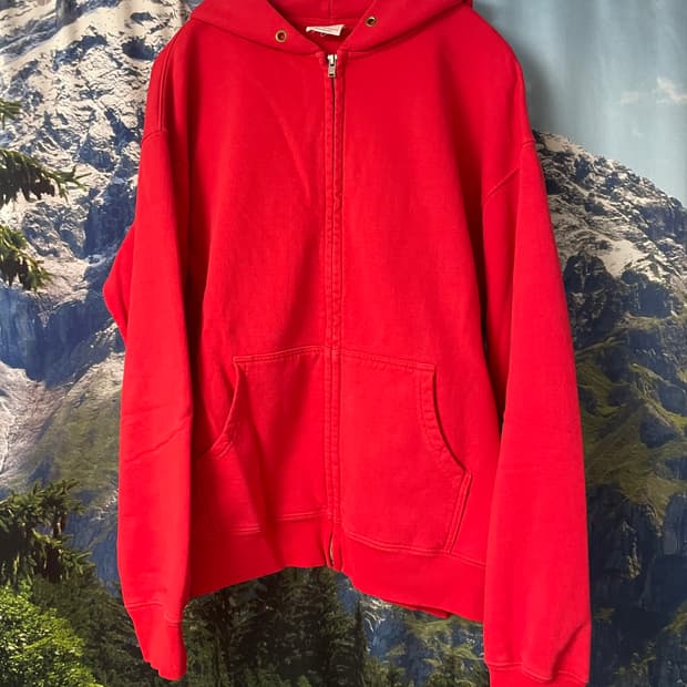 더뤡코즈 선셋후드집업 레드 2사이즈