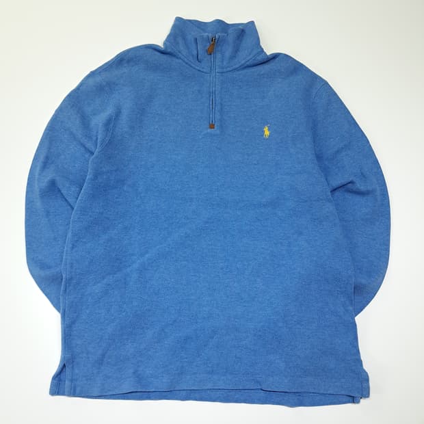 CL580 L 폴로 00s 코튼 옐로우포니 스카이블루 니트 스웨터