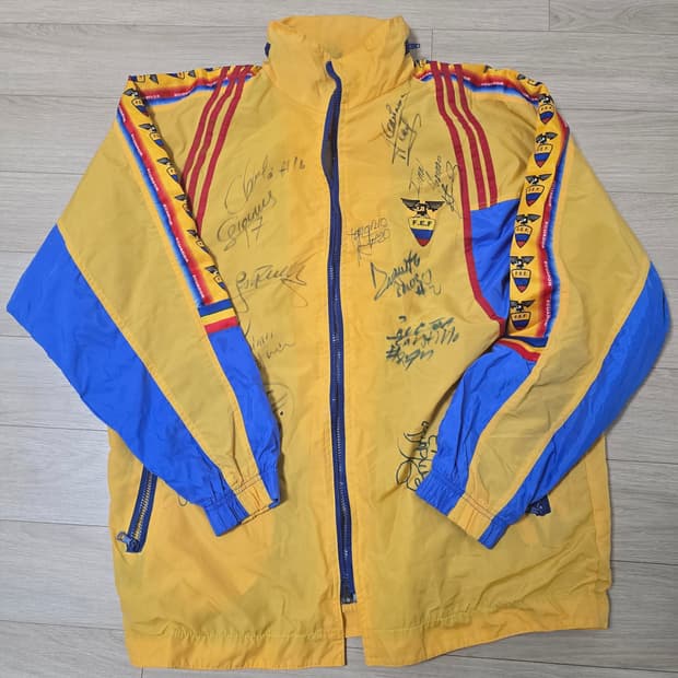 2002 한일 월드컵 에콰도르 국가대표 싸인 자켓 L