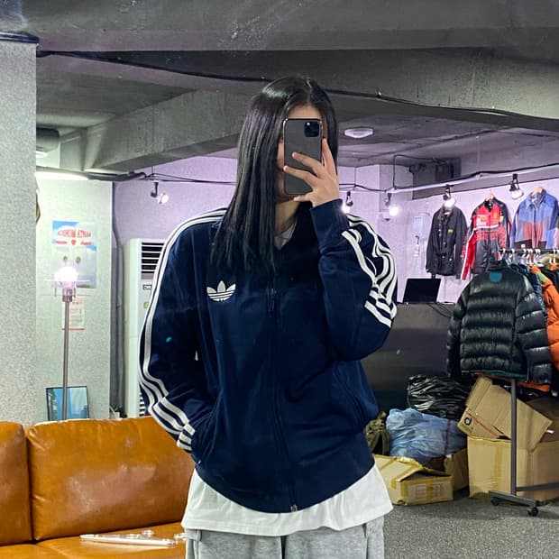 아디다스 파이어버드 네이비 트랙탑 져지 B3194