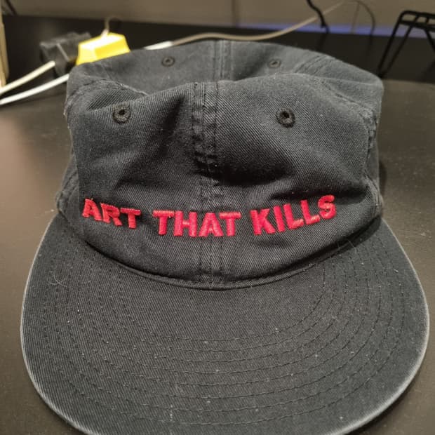 갤러리디파트먼트 댑트 ART THAT KILLS 블랙 워싱 캡