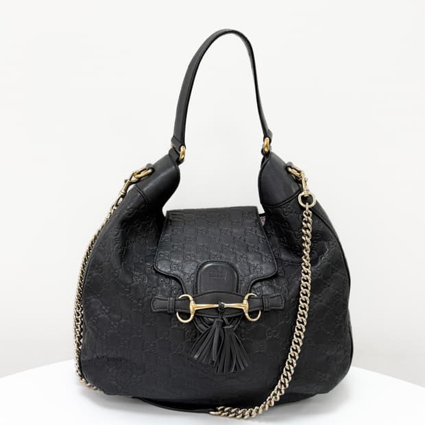 구찌 시마 홀스빗 태슬 숄더백