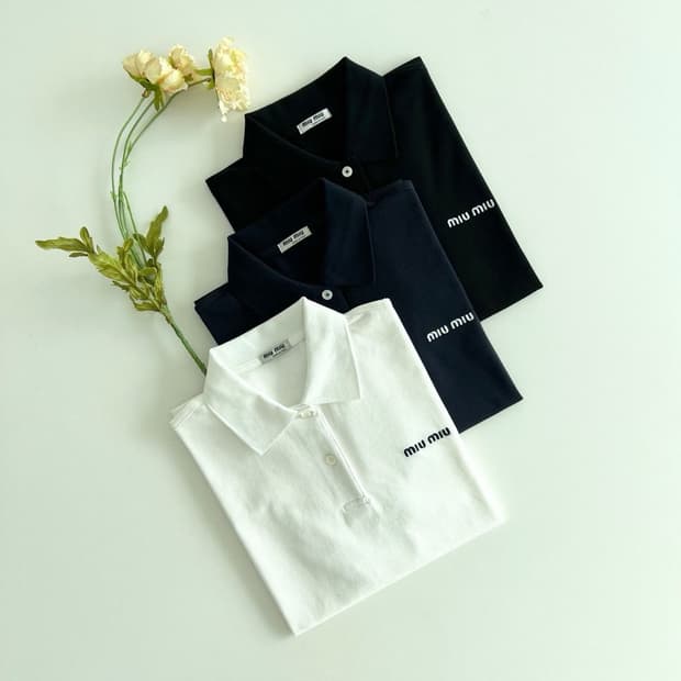 [새상품] 미우미우 PK 폴로 셔츠