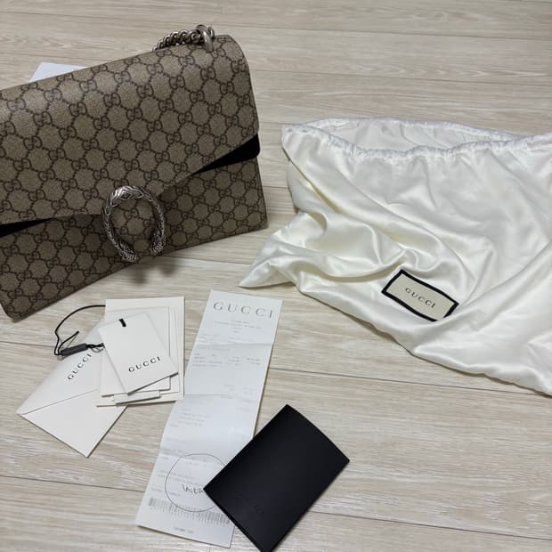 구찌 디오니소스 라지 블랙 