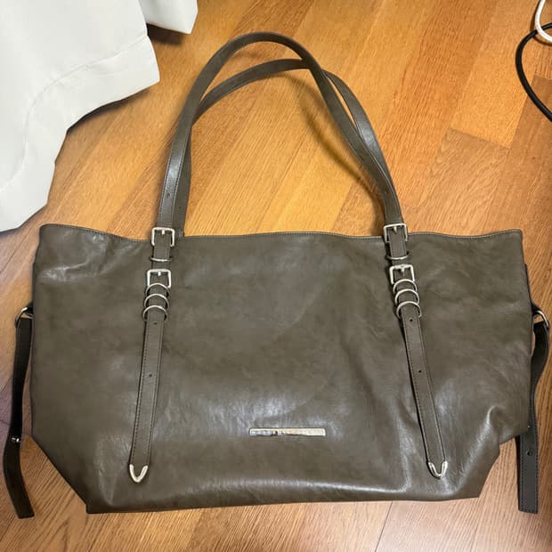 트리밍버드 멀티 벨티드 스트랩 쇼퍼백 브라운 가방