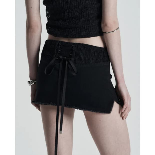 새상품) 오도어 letto raw skirts 2size