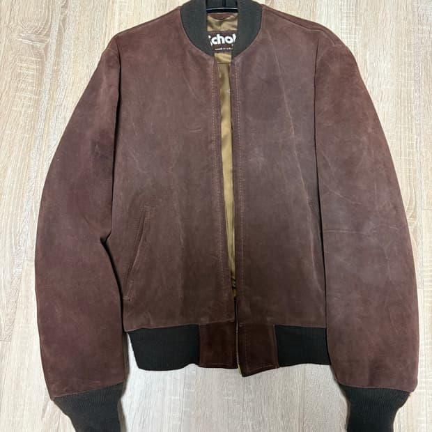 쇼트 스웨이드 자켓