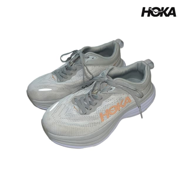 호카 본디8 와이드 화이트 런닝화 245