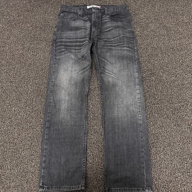 리바이스 505 흑청 데님 청바지 팬츠 32인치