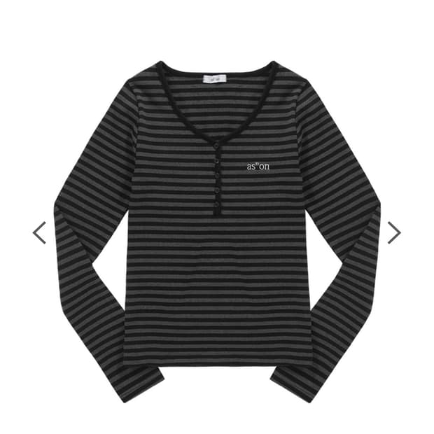 애즈온 엘렌 티 ELLEN STRIPE TEE