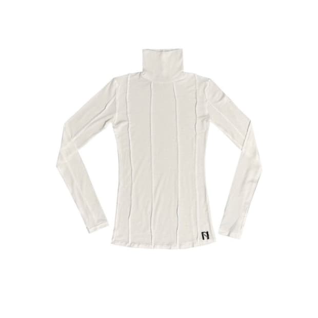 구해요..) 뉴얼린 핀턱 시스루탑 화이트