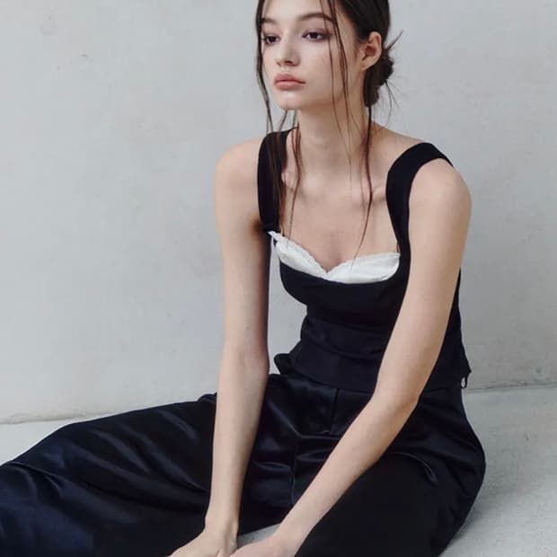 RHEME 리임 Silk Lace Lingerie Top 란제리탑