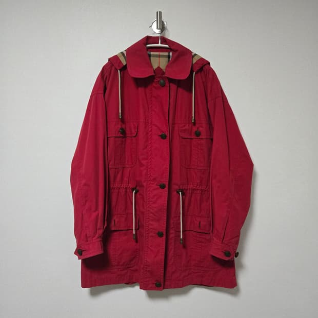 버버리 코튼 후드 사파리 자켓 / 여성 자켓/ 여자 자켓 