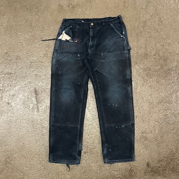 Carhartt 데미지 더블니 팬츠 (35“)