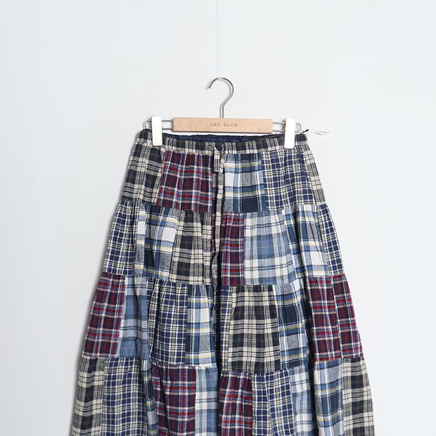 Mouth Vally PatchWork Skirt (26~27)