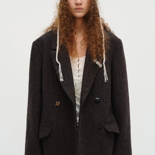 스퀘어서클 롱코트 