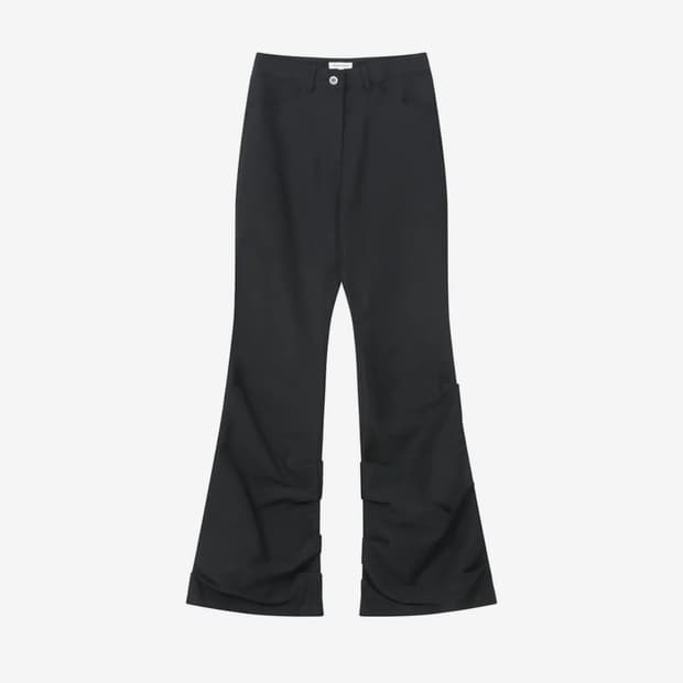 미세키서울 cotton shirring bootscut pants