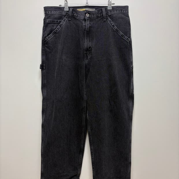 리바이스 실버탭 배기핏 흑청