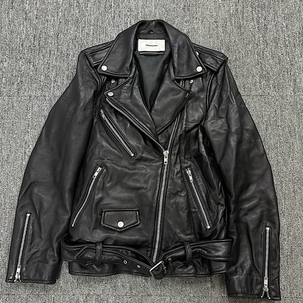 비비스튜디오 가죽 라이더자켓 M