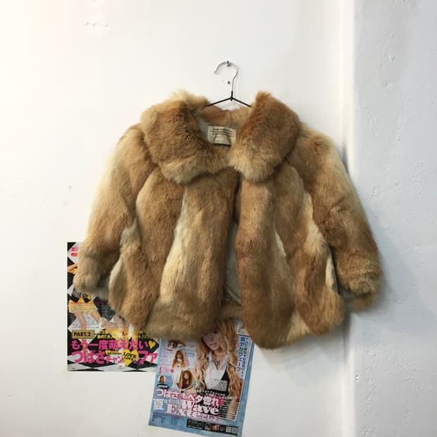 빈티지 갸루 퍼 케이프