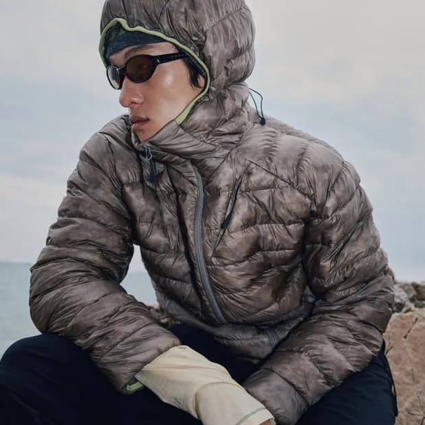 시에라 디자인 뮤어 경량 구스다운 후드자켓 브라운 경량패딩
