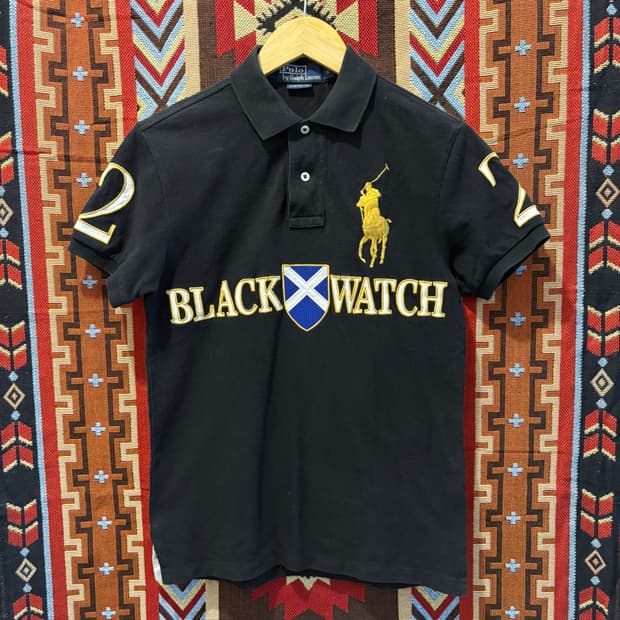 폴로 빅포니 블랙와치 반팔카라티